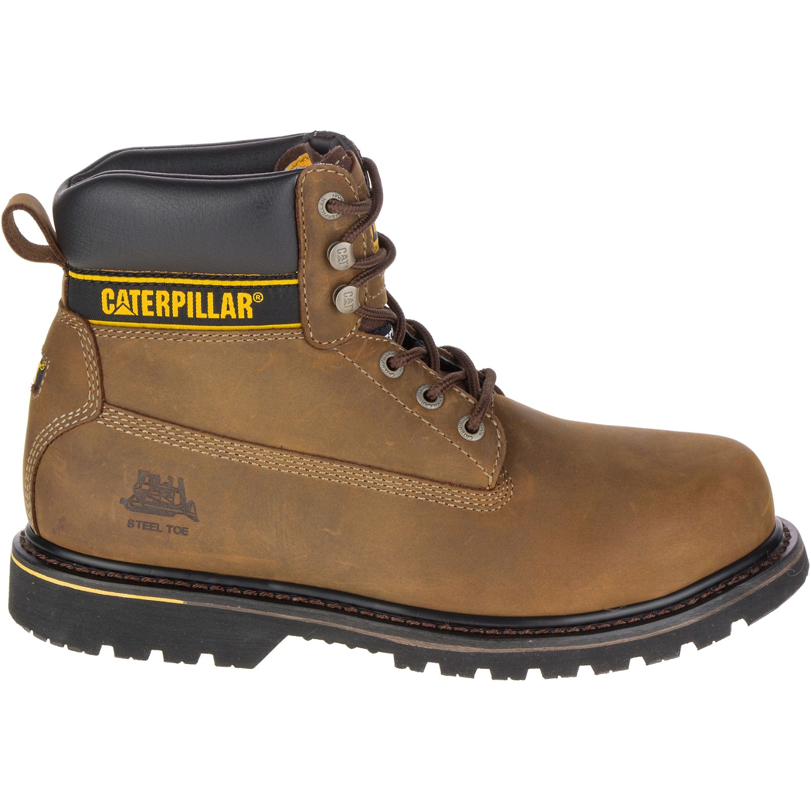 Caterpillar Holton Steel Varvas S3 Hro Src Miesten Työkengät Tummanruskea | FI-8290