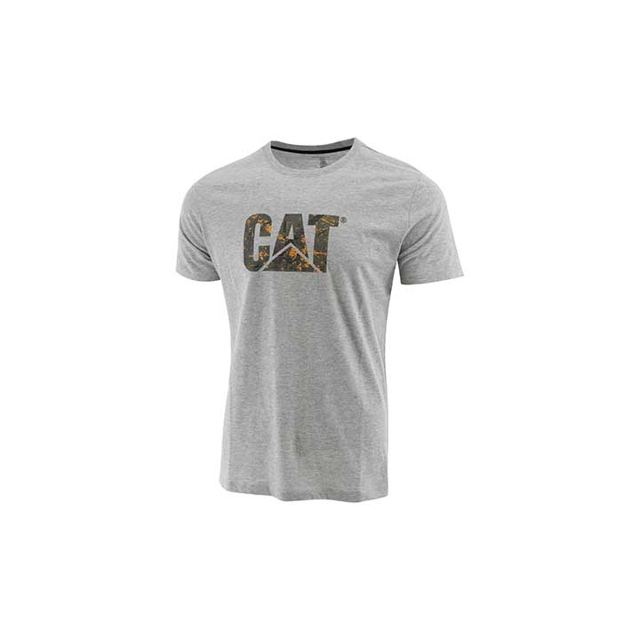 Caterpillar Slim Fit Logo Miesten T-Shirts Harmaat Camo | FI-5074