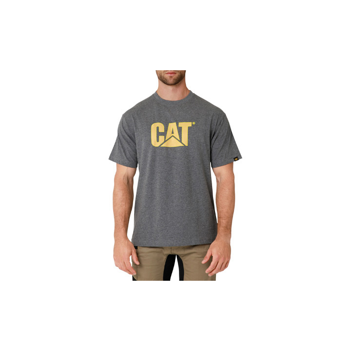 Caterpillar Tm Logo Miesten T-Shirts Tummanharmaat | FI-1258