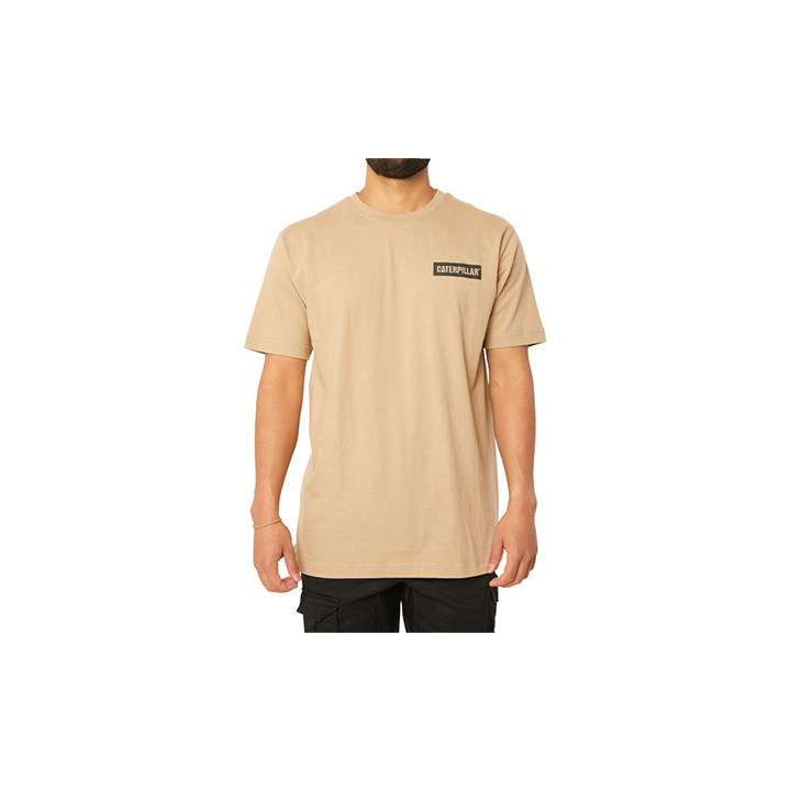 Caterpillar Triton Block S/S Miesten T-Shirts Ruskea | FI-5712