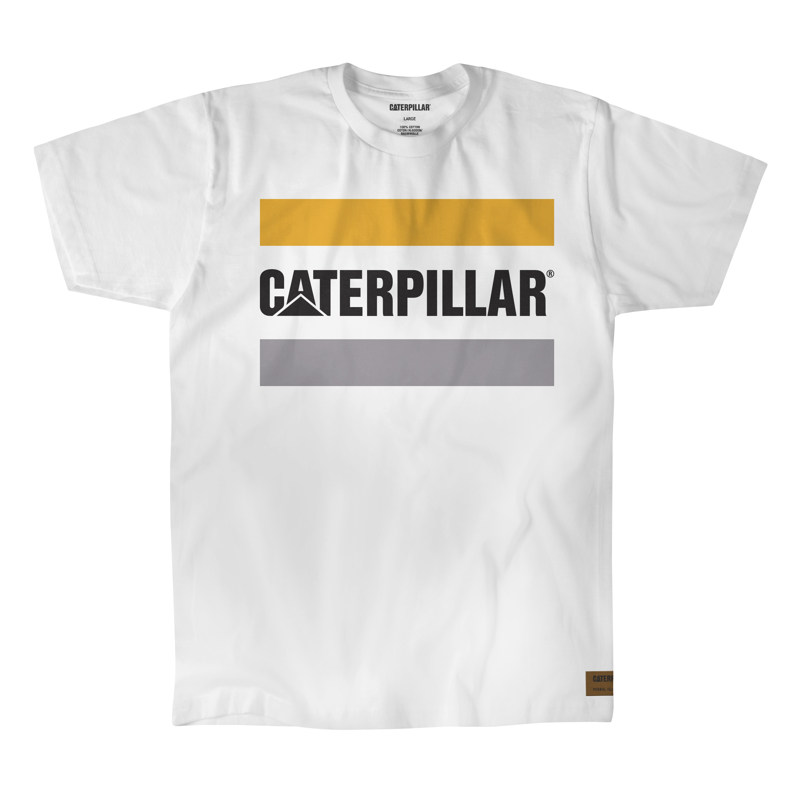 Caterpillar Työ Logo Miesten T-Shirts Valkoinen | FI-3158